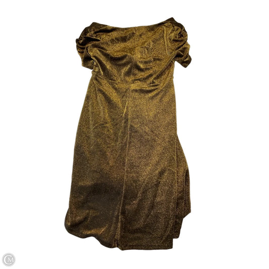 Dress Party Midi By Tommy Hilfiger In Gold, Size: L