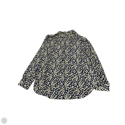 Blouse Long Sleeve By On 34th In Floral Print, Size: Xxl