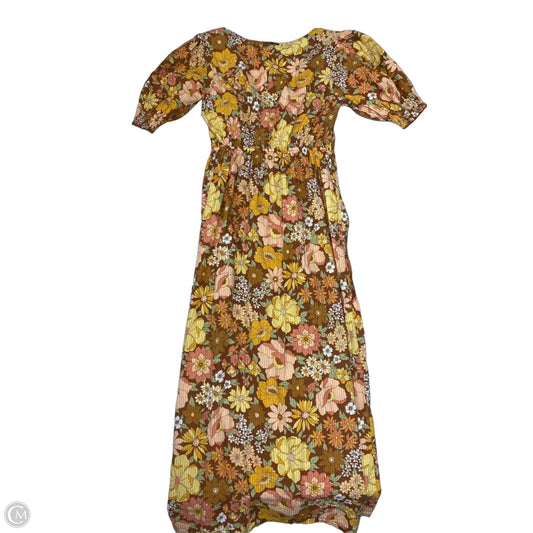Dress Casual Maxi By Billabong In Floral Print, Size: M