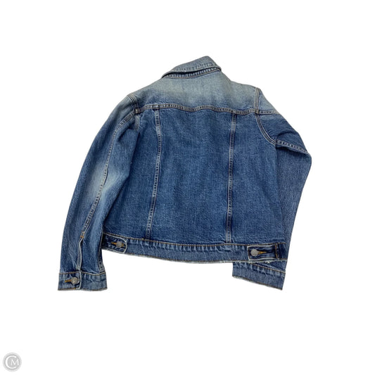 Jacket Denim By Modern American In Blue Denim, Size: M