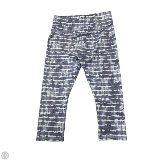 Athletic Leggings Capris By Athleta In Grey & White, Size: L