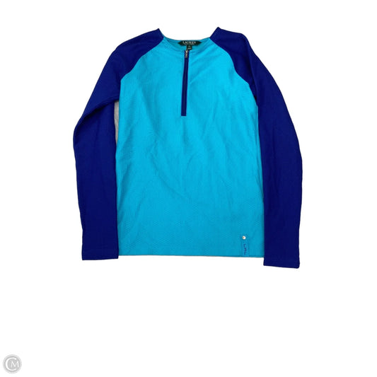 Top Long Sleeve By Lauren By Ralph Lauren In Blue, Size: Xs