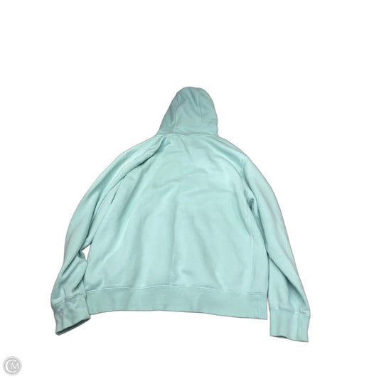 Sweatshirt Hoodie By Nike In Teal, Size: Xl