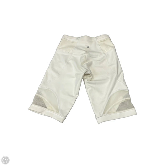 Athletic Shorts By Lululemon In Cream, Size: 4