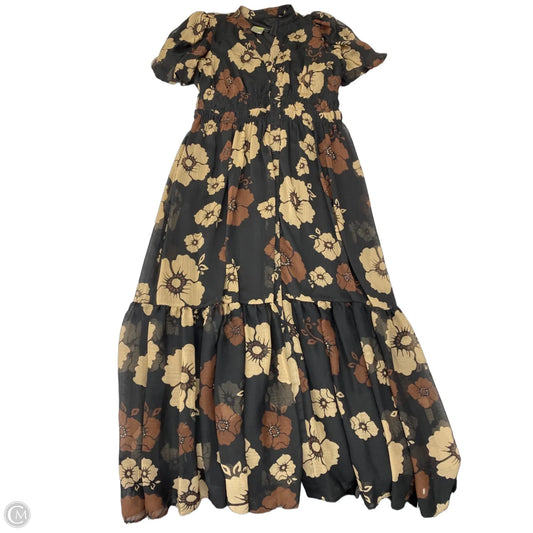Dress Casual Maxi By Taylor In Black & Brown, Size: L