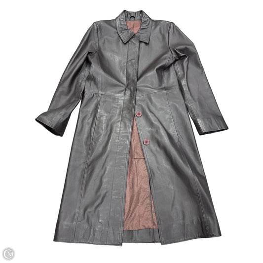 Coat Trench Coat By Clothes Mentor In Brown, Size: S
