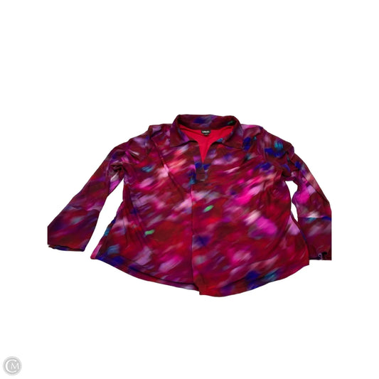 Blouse Long Sleeve By Inc In Multi-colored, Size: 3x