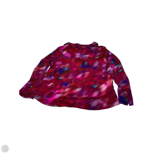 Blouse Long Sleeve By Inc In Multi-colored, Size: 3x