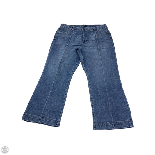 Jeans Wide Leg By Nautica In Blue Denim, Size: 16