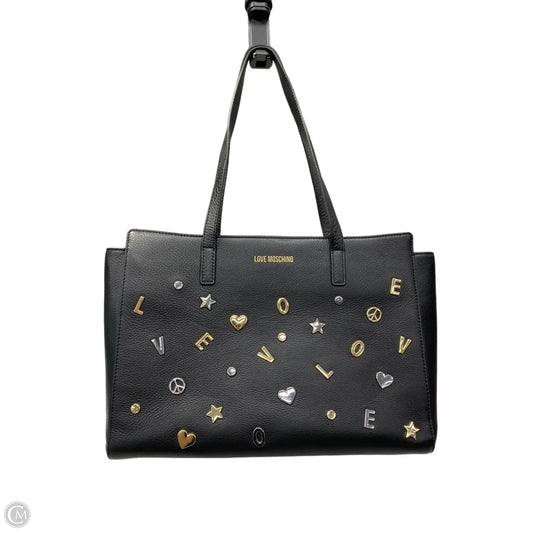 Handbag Leather By Love Moschino, Size: Large