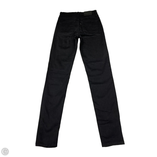 Jeans Skinny By Levis In Black Denim, Size: 2