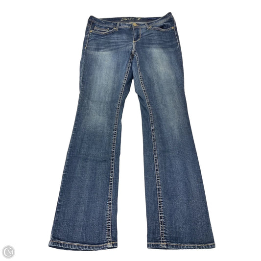 Jeans Boot Cut By Seven 7 In Blue Denim, Size: 12