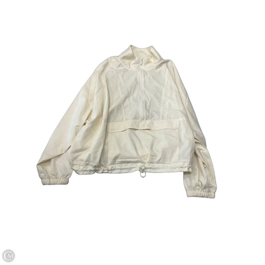 Jacket Windbreaker By Old Navy In Cream, Size: 2x