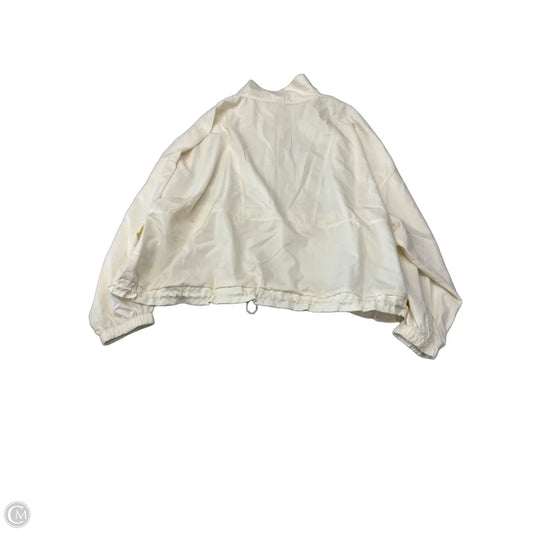 Jacket Windbreaker By Old Navy In Cream, Size: 2x