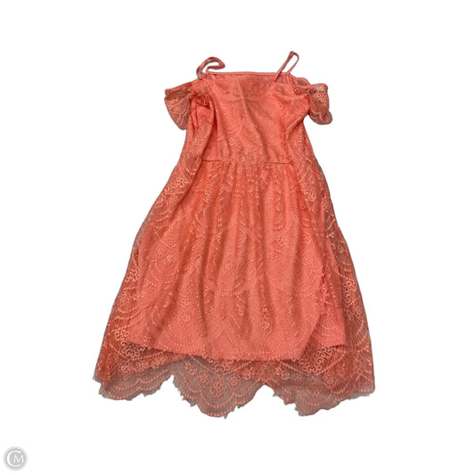 Dress Casual Short By Pinky In Peach, Size: S