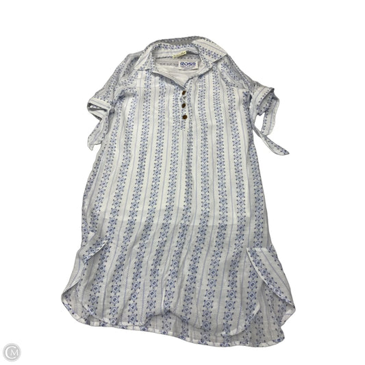 Dress Casual Short By Indigo Rose In Blue & White, Size: S