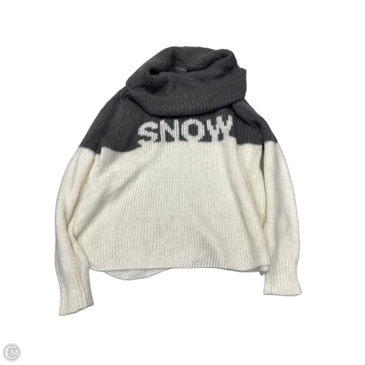 Sweater By Wooden Ships In Cream & Grey, Size: M