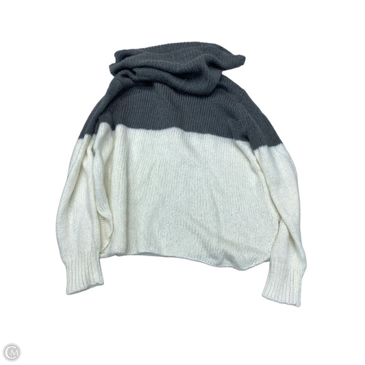 Sweater By Wooden Ships In Cream & Grey, Size: M