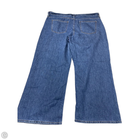 Jeans Wide Leg By Buffalo David Bitton In Blue Denim, Size: 18