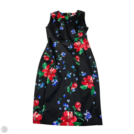Dress Work By Calvin Klein In Floral Print, Size: S