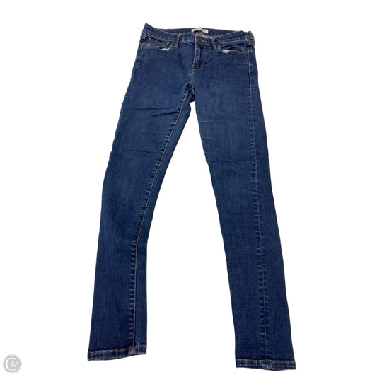 Jeans Skinny By Banana Republic In Blue Denim, Size: 8