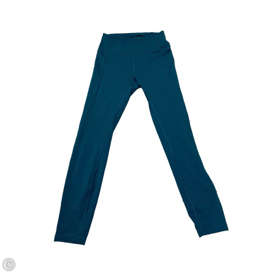 Athletic Leggings By Lululemon In Teal, Size: S