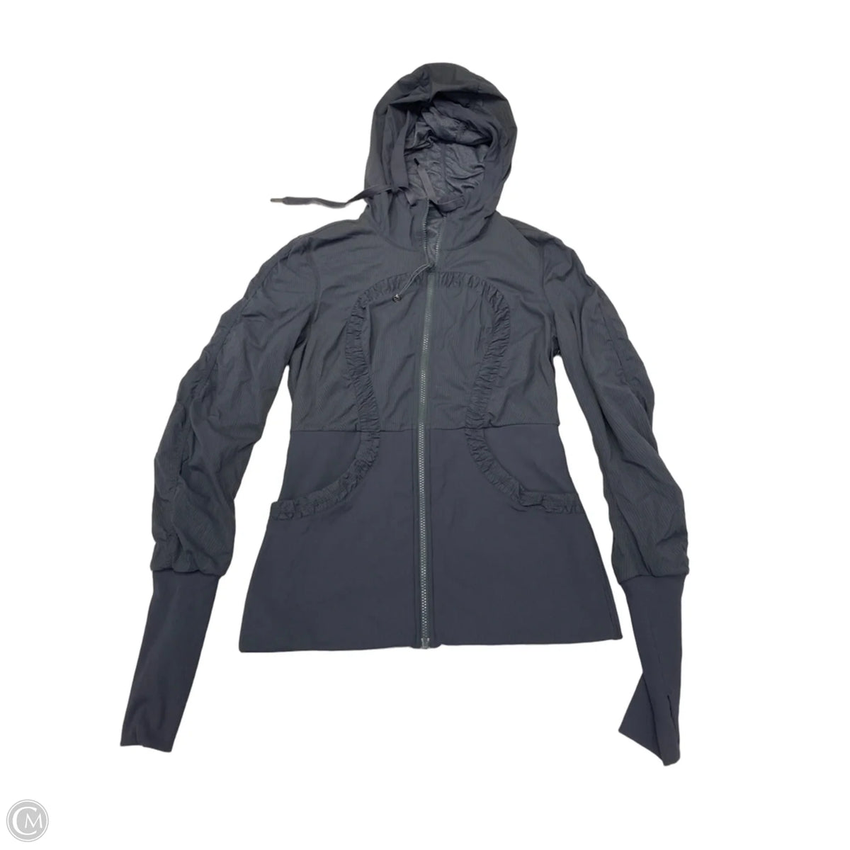 Athletic Jacket By Lululemon In Grey, Size: M