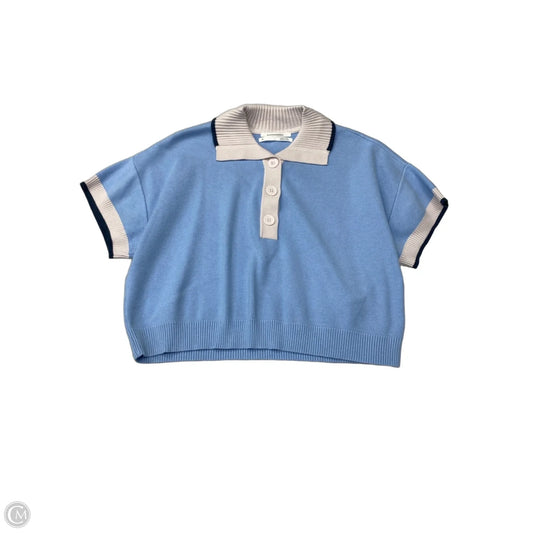 Sweater Short Sleeve By Anthropologie In Blue, Size: Xs