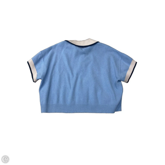 Sweater Short Sleeve By Anthropologie In Blue, Size: Xs