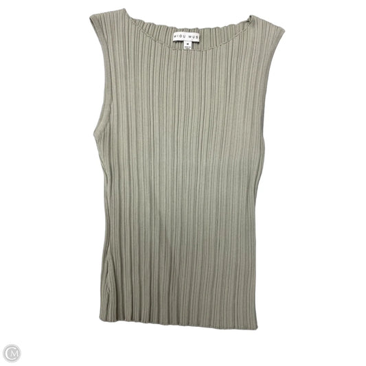 Top Sleeveless By Miou Muse In Green, Size: M