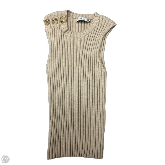 Sweater Short Sleeve By Greylin In Beige, Size: M