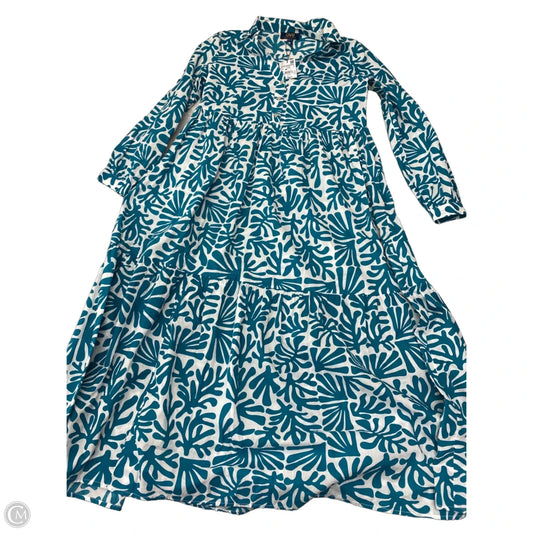Dress Casual Maxi By Clothes Mentor In Blue & White, Size: S