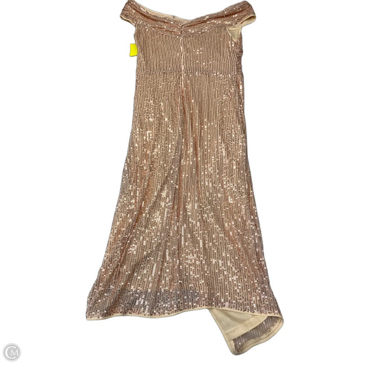 Dress Party Short By Clothes Mentor In Gold, Size: S