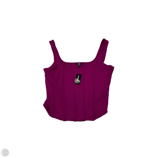 Top Sleeveless By Express In Purple, Size: L