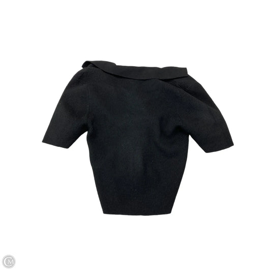 Sweater Short Sleeve By Steve Madden In Black, Size: L