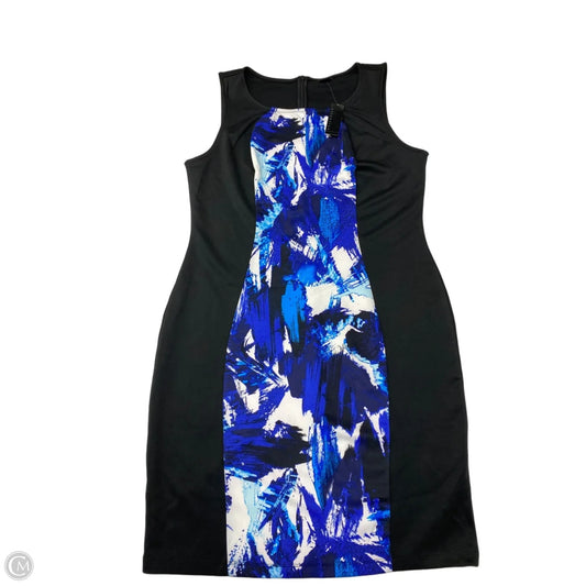 Dress Work By Attention In Black & Blue, Size: Xl