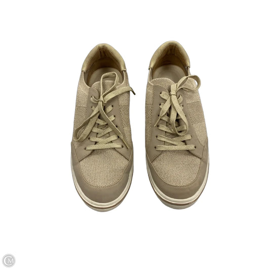 Shoes Sneakers By Kelly And Katie In Gold, Size: 8.5