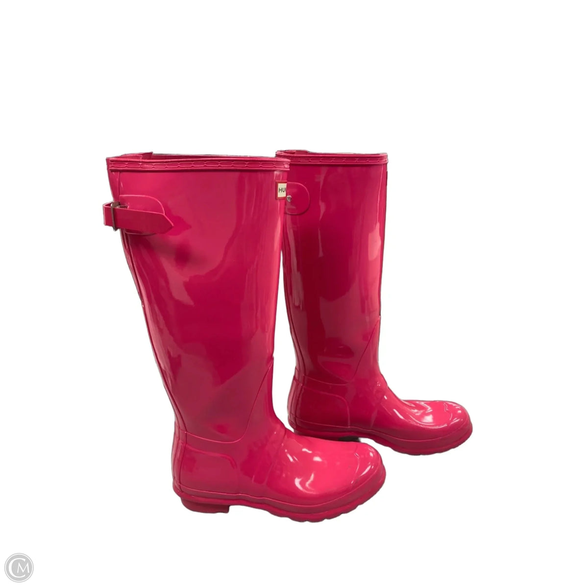 Boots Designer By Hunter In Pink, Size: 9