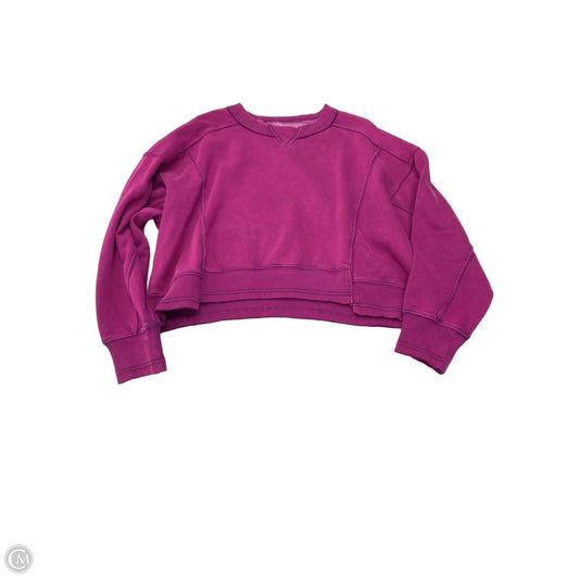 Sweatshirt Crewneck By Cmb In Purple, Size: Xs