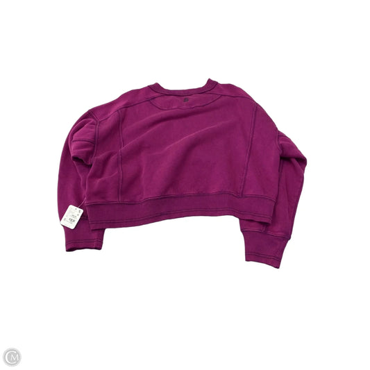 Sweatshirt Crewneck By Cmb In Purple, Size: Xs