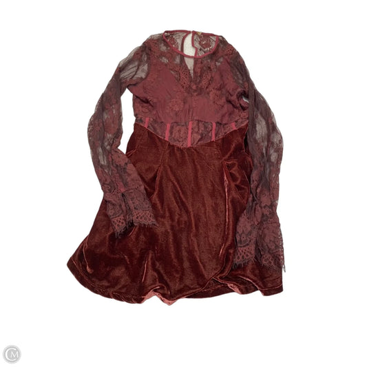 Dress Party Short By Free People In Maroon, Size: M