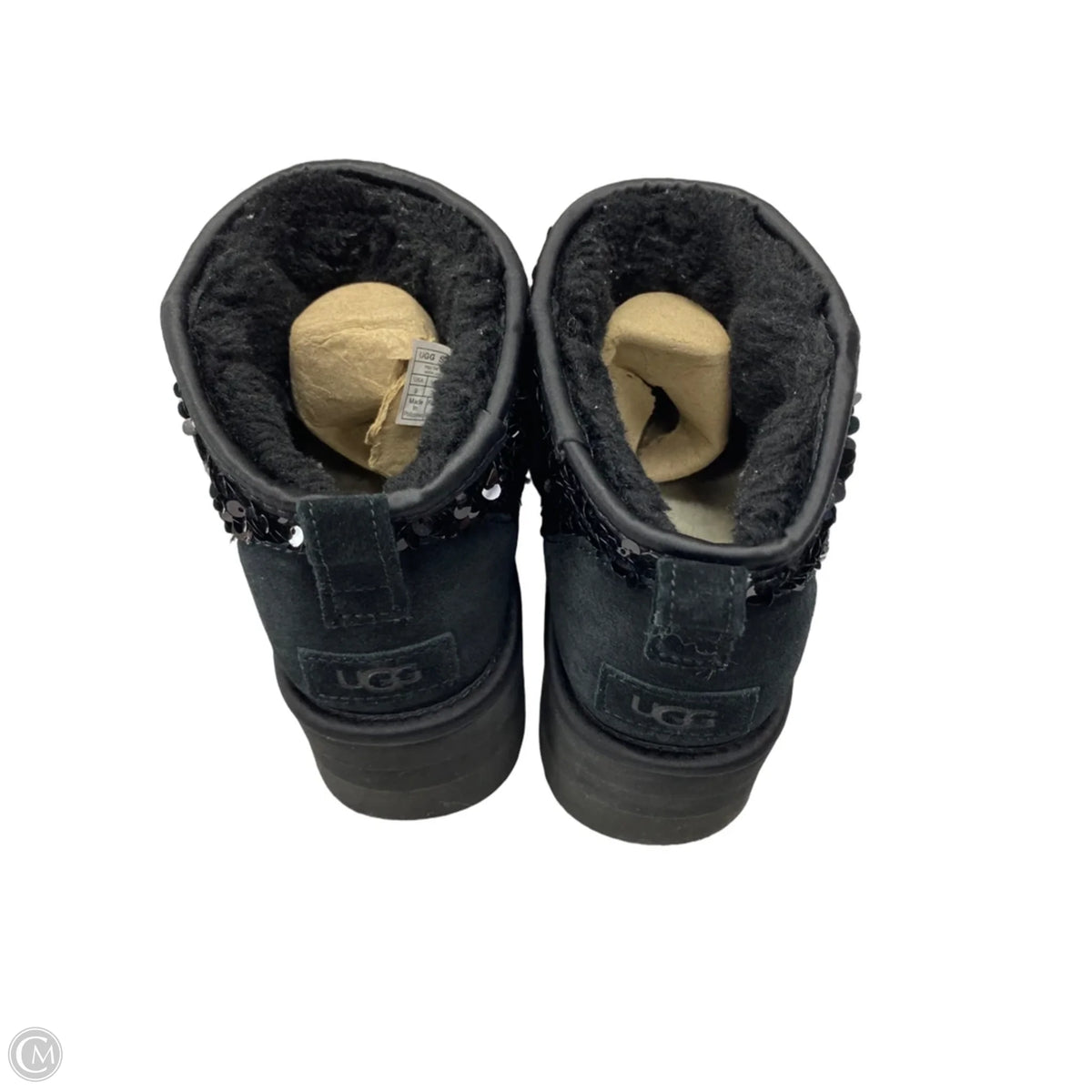 Boots Designer By Ugg In Black, Size: 9