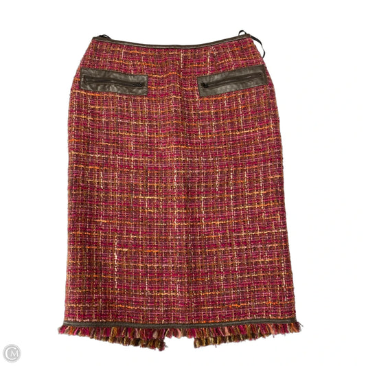 Skirt Designer By Lafayette 148 In Red, Size: 4