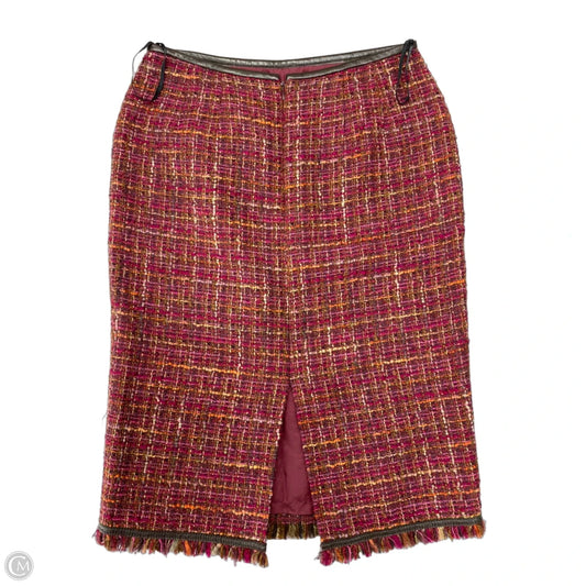 Skirt Designer By Lafayette 148 In Red, Size: 4