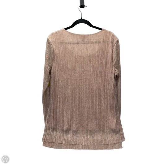Top Long Sleeve By Jm Collections In Pink, Size: 1x