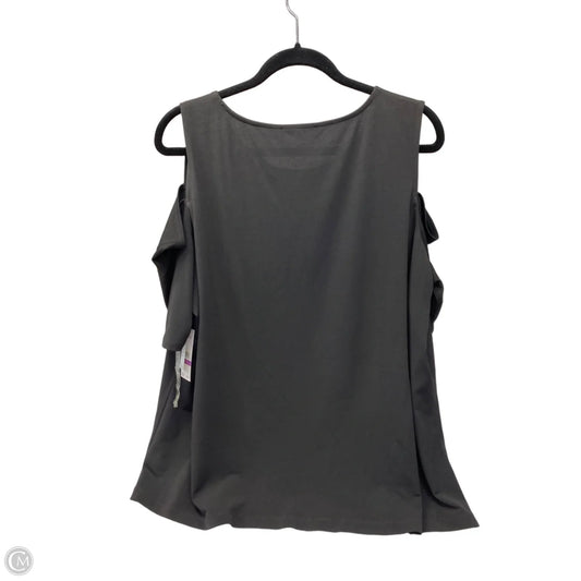 Top Short Sleeve By Nine West In Black, Size: 2x