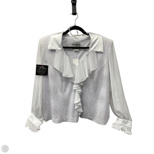 Blouse Long Sleeve By Another Thyme In White, Size: 2x
