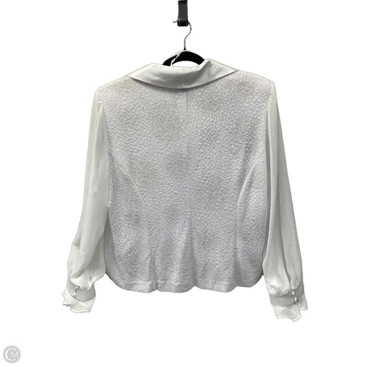 Blouse Long Sleeve By Another Thyme In White, Size: 2x