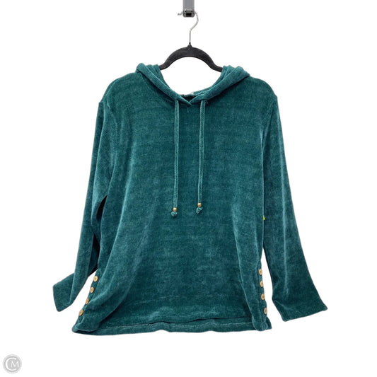 Sweatshirt Hoodie By Clothes Mentor In Green, Size: Xl