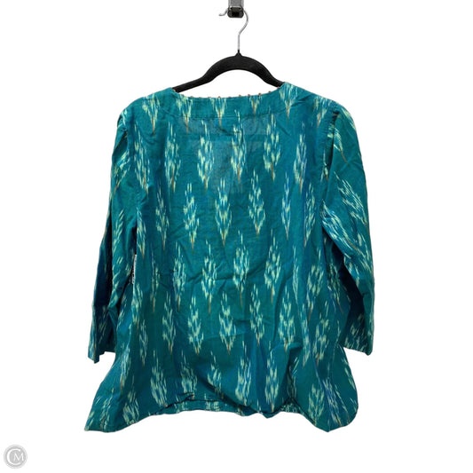 Top 3/4 Sleeve By Pure Jill In Green, Size: M